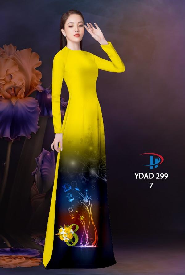 Vải Áo Dài Hoa In 3D AD YDAD299 8